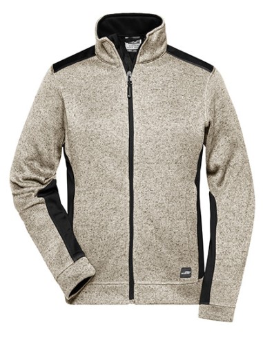 J-JN861-Ladies Knitted Workwear Fleece Jacket -STRONG-